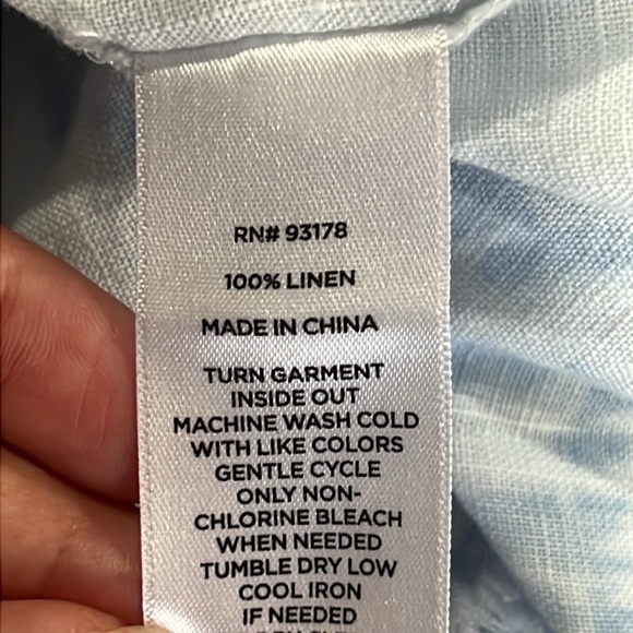 Magaschoni Cloudy Tie Dye‎ Dress M Blue White Frayed Raw Hem Boho Cuffed Short - Picture 10 of 10